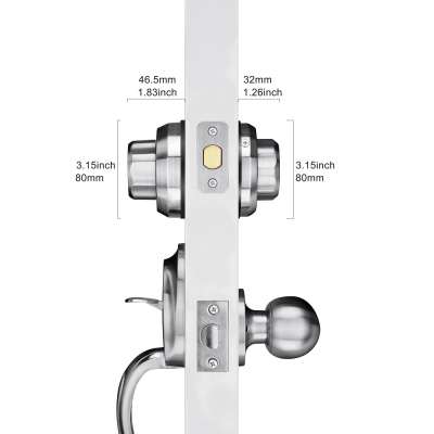 2020  Cheap Price Duty Single Cylinder Deadbolts Lock For Front Doors One-Twist Lock